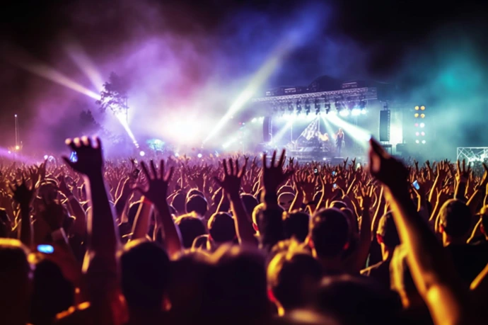 Large-scale hospitality and event catering at live festival